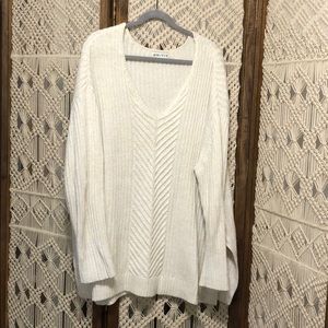 White Shimmer Sweater